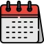 Agenda con días marcados, representando la disponibilidad de Cerrajeros Cádiz 24 Horas durante todo el año.